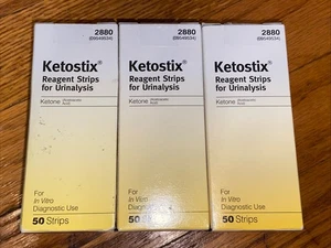 X3 Ketostix Strisce Reagente per Chetoni Analisi Urine Test Rapido 150 Strisce Totale NUOVO - Foto 1 di 2