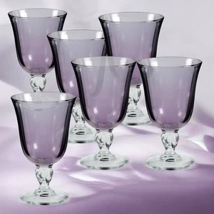 "Juego de 6 copas de vino/agua para ajustes informales de amatista Cristal D'Arques-Durand 6,5""" - Imagen 1 de 11