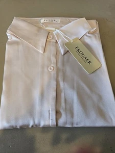 Ekouaer Women Satin Sleep Shirt Long Sleeve Nightgown Button Down Nightshirt - Picture 1 of 3