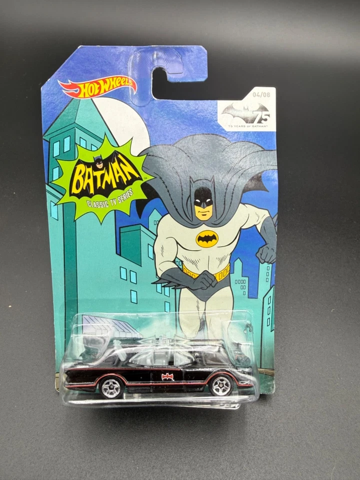 Hot Wheels 75 Years of Batman 2014 Batman Classic TV Series Batmobile 04/08 New - Image 1 of 1