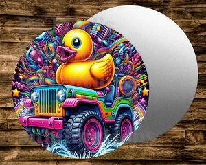 Blechschild rund JEEP DUCK Kranz Basteln Miniaturen - Bild 1 von 1