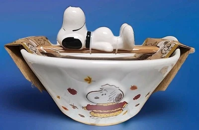 Suéter Peanuts Snoopy Clima Ramen Cuenco con Palillos y Soporte para Palillos Snoopy Foto 1 de 4
