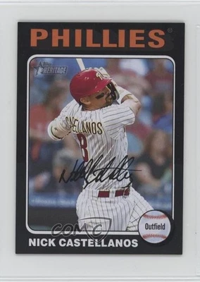 2024 Heritage Mini Black Border /50 Nick Castellanos (White Above Card Number) - Image 1 of 2