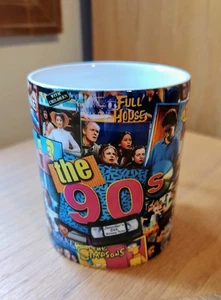 Vintage 90er Jahre alte TV Shows Kaffeetasse Becher - Seinfeld / Full House / Roseanne usw. - Bild 1 von 5