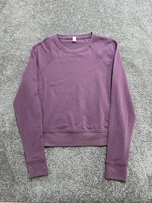 Sudadera Lululemon Every Moment para mujer 6 púrpura manga raglán cuello redondo Foto 1 de 4