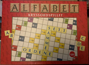 Alfabet, Kryssordspillet (Damm, 1997) Norwegian Scrabble, COMPLETE