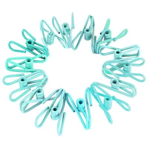 30PCS Blue Chip Bag Clips PVC Coated Food Sealer Clips Paper Laundry Kitchen - Picture 1 of 6