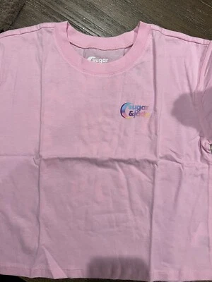 Girls Sugar & Jade Pink Be Ur True Self Short Sleeve T-Shirt NEW w/tags 10 M - Image 1 of 4