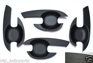 MATTE BLACK 4 DOOR HANDLE COVER SURROUND FOR  ISUZU D-MAX DMAX 2012 2013 UTE - Picture 1 of 2