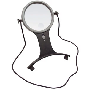 2.5X w/6X Bifocal Lighted LED Hands Free Magnifier - Picture 1 of 1