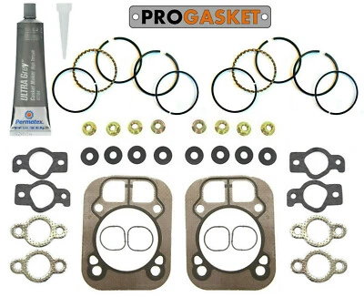 OVERHAUL KIT FITS KOHLER, PISTON RINGS 1.5MM GASKETS CH25 CV25 CH26 CH730 CH740 - Image 1 of 4