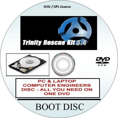 Recovery Password Reset TRINITY RESCUE DISC Virus Scan Backup Computer Engineers - Image 1 of 3