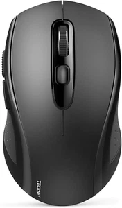 TECKNET Wireless Bluetooth Mouse for Laptop, 2.4G USB-A Silent Wireless Computer - Picture 1 of 12