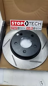 STOP TECH 126.45067SL SPORT SLOTTED REAR LEFT SIDE BRAKE ROTOR NIB - Picture 1 of 3