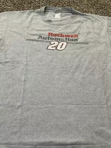 Rockwell Automation Racing T-Shirt - Men's Large - Gibbs Mike Bliss #20 Gray - Picture 1 of 5