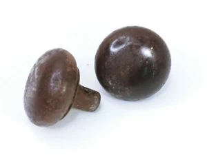Lot Of 2 Antique Brass / Metal Door Knobs Mid Century Victorian Modern - Picture 1 of 4