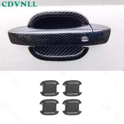 Para Audi A6 S6 2012-18 ABS Fibra de Carbono Exterior Puerta Lateral Marco Tazón Borde 4 Piezas Foto 1 de 4