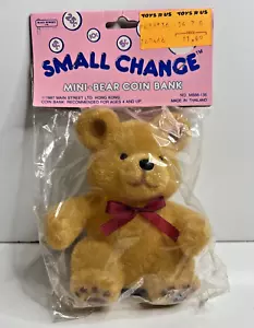 1987 Vintage Mini Bear Coin Bank Sealed - Picture 1 of 7