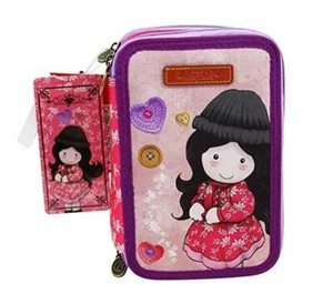 Astuccio 3 Zip CLO' CLO' Accessoriato Cancelleria Scuola Bambina - Imagen 1 de 1
