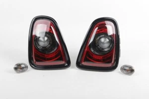 Genuine Mini Cooper S JCW R56 LCI Smoked Rear Lights - 63212320380 Black Line - Picture 1 of 9