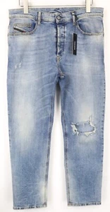 Diesel D-Eetar 087AV Herren Jeans W34/L32 Neu Zerrissen Blau Baumwolle Stretch - Bild 1 von 12