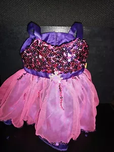Build A Bear rosa lila Pailletten Krone Tüll Kleid 2 - Bild 1 von 5