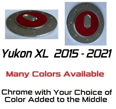 FUNDA PUERTA GAS CROMADA Y COLOR PERSONALIZADA 2015-2021 GMC Yukon XL U PICK MIDDLE CLR Foto 1 de 3