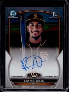 2023 Bowman Chrome Baseball Rayner Arias GIANTS #CPA-RA 1st Bowman Auto