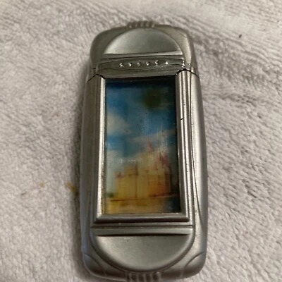 Statue Of Liberty Holographic Metal Butane Gas Lighter Lights Up Refillable NY - Image 1 of 4