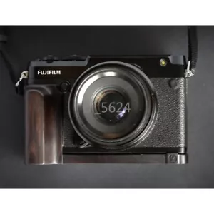 Ebony Wooden Camera L Grip Holder For Fujifilm GFX50R Handmade Handle Ebony Wood - Picture 1 of 26