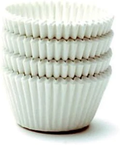 Giant Muffin Cups Paper Liners - 500 Pc. -USA MADE- White Cupcake Liners for Bak - Picture 1 of 12
