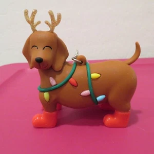 Bath and Body Works macht Geräusche lustiger Welpe DACKELN Hund Tasche Rucksack Halter Neu mit Etikett - Bild 1 von 5