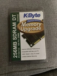 KBYTE 256MB SDRAM DT PC100/PC133 - 168 pin Memory Upgrade DIMM New - Picture 1 of 2