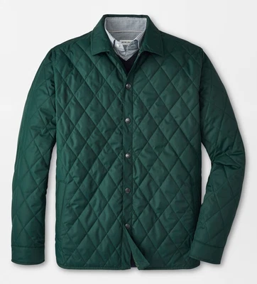 NUEVA CAMISA A PRESIÓN PARA HOMBRE PETER MILLAR GOLF L/S CROWN BRIGHTON, MEDIANA, VERDE Foto 1 de 4