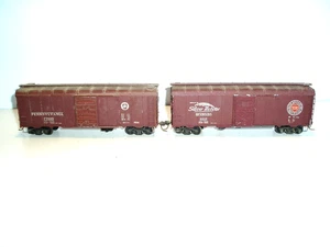 Zwei alte Die Cast HO Güterwagen, unbekannter Hersteller, zum Ausschlachten oder Reparieren. - Bild 1 von 10