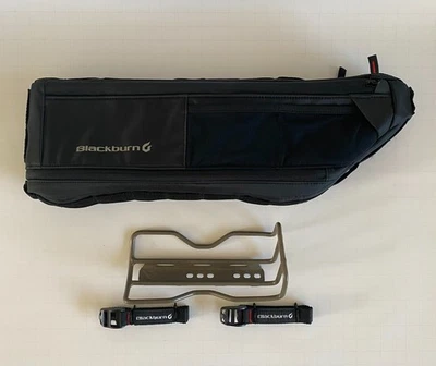 Bolsa de cuadro de bicicleta Blackburn Outpost mediana negra + juego de jaula de carga Blackburn Foto 1 de 4