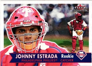 2001 Fleer Tradition Rookie - Johnny Estrada (#454)  Philadelphia Phillies - Picture 1 of 2