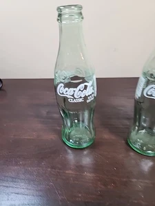 Coca-Cola Classic 1996 bottiglia vuota in vetro verde 8 oz SEt di 3 - Foto 1 di 8