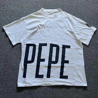PEPE JEANS Hombre Blanco Gráfico Camiseta Doble Cara XL Foto 1 de 4