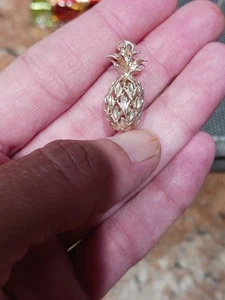 Colgante vintage de plata de ley 925 filigrana piña - Imagen 1 de 7