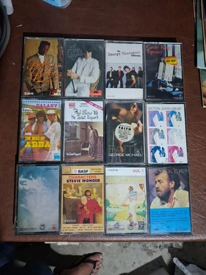 Cassette Tapes Elton Joh, John Lennon, Phil Collins, George Micheal, Abba - Image 1 of 3
