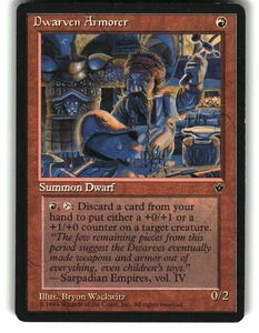 Magic The Gathering - Fallen Empires Dwarven Armorer Rare 1994 - Picture 1 of 2