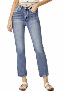 Risen Jeans - High Rise Crop Straight Jeans - RDP5250 Size 9/29 - Picture 1 of 11