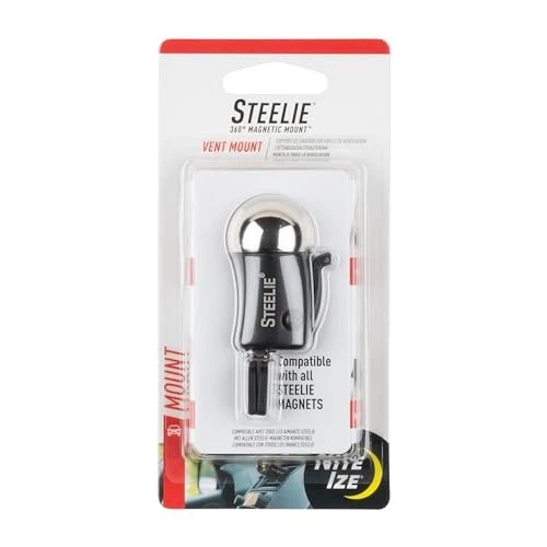 NITEIZE Steely Vent Mount Ball Car Smartphone Holder for Air Conditioner Vent - Image 1 of 4