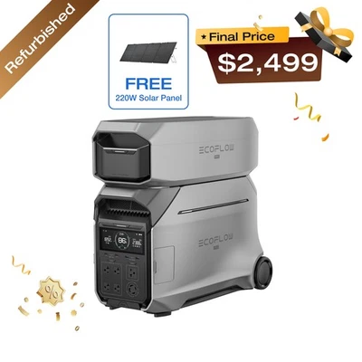 EcoFlow DELTA Pro 3 8000Wh Portable Power Station with Extra Battery Refurbished - Image 1 of 4