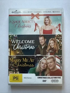 Hallmark Christmas Movies 3 DVD Set A Shoe Addict's • Welcome To • Marry Me At - Picture 1 of 5