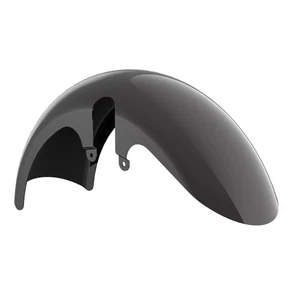 Blackened Cayenne 18" Wide Fat Tire Front Fender For Harley Touring 14-23 - Picture 1 of 5