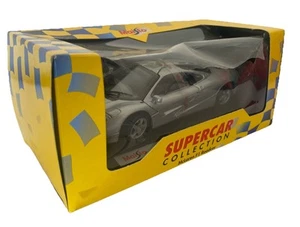 Maisto 1:24 Scale McLaren F1 Roadcar 1993 Silver Supercar Collection New Sealed - Picture 1 of 9