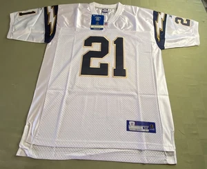 Maglia vintage 2006 LADAINIAN Tomlinson BIANCA Chargers Reebok On Field taglia 58 nuova con etichette 3X - Foto 1 di 24