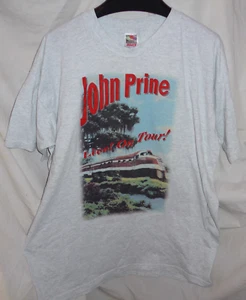 ORIGINAL Vintage John Prine 1997 Live On Tour Vintage Concert Band Shirt Gr. XXL grau - Bild 1 von 5